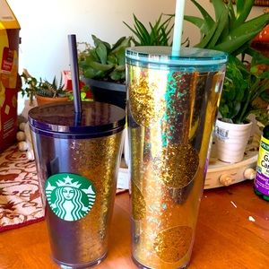 ☕️NWT STARBUCKS GOLD/PURPLE/BLUE TUMBLER☕️